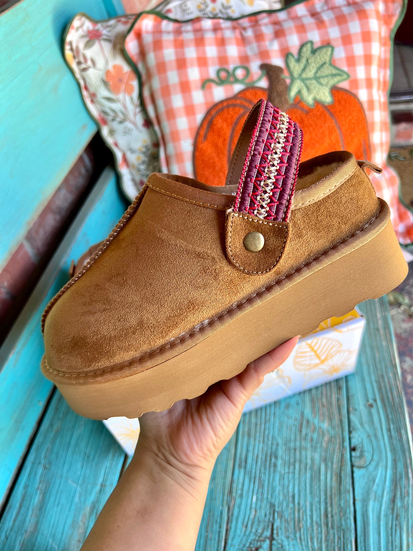 Yellowbox Platform Magda Shoes - Chestnut