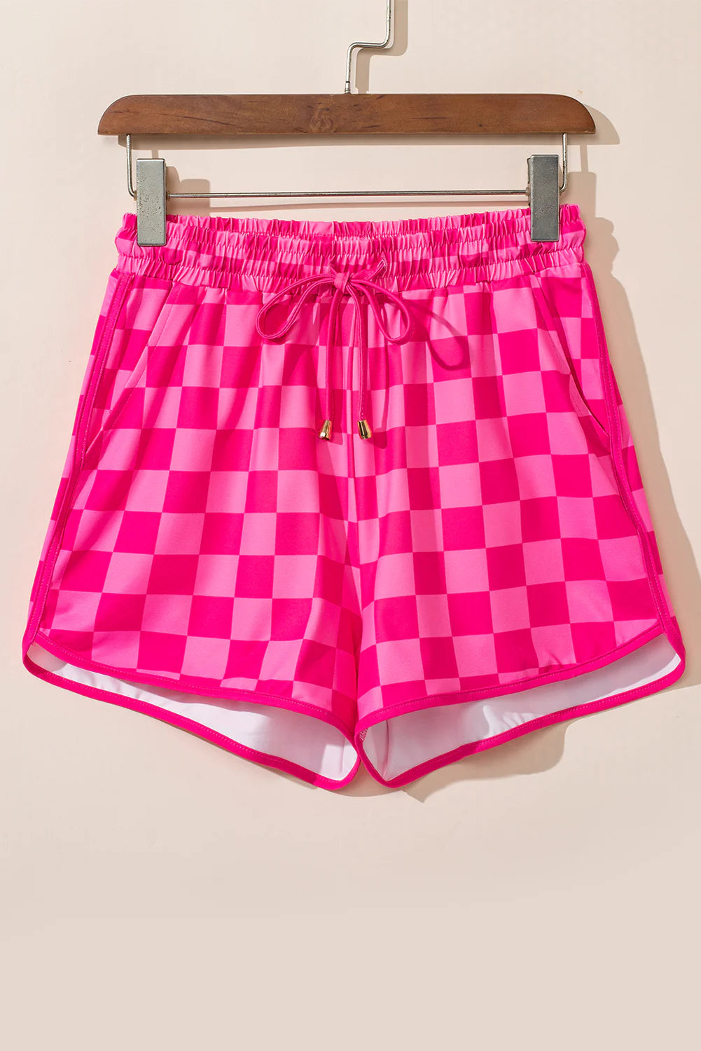 Jess Lea Pink Checkered Shorts