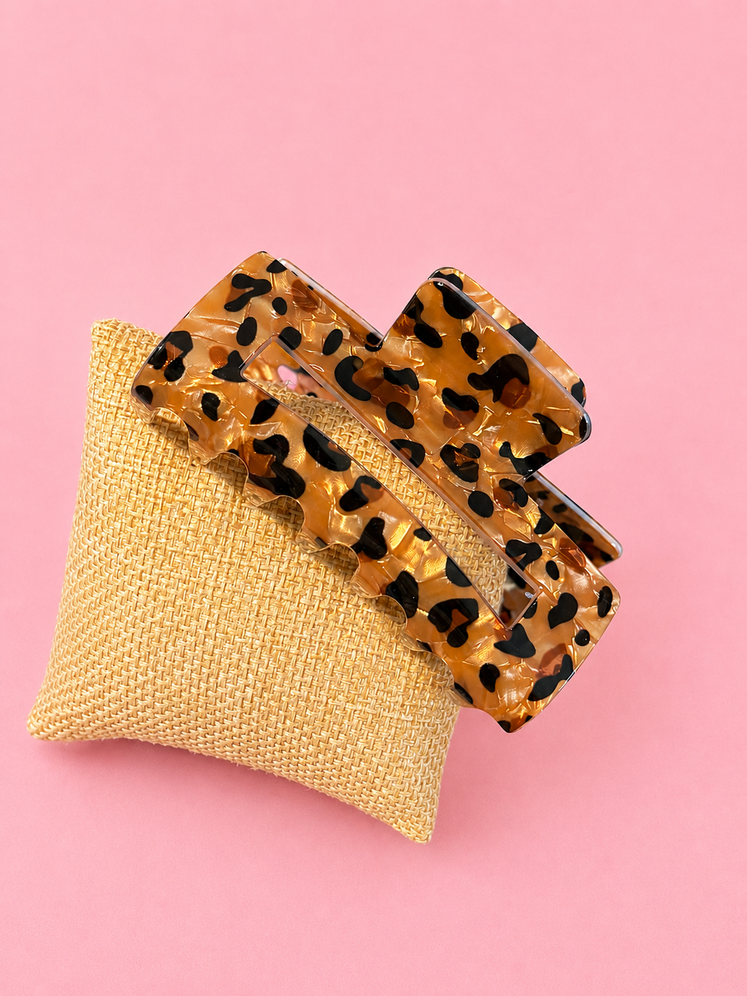 Leopard Hair Clip Size Small