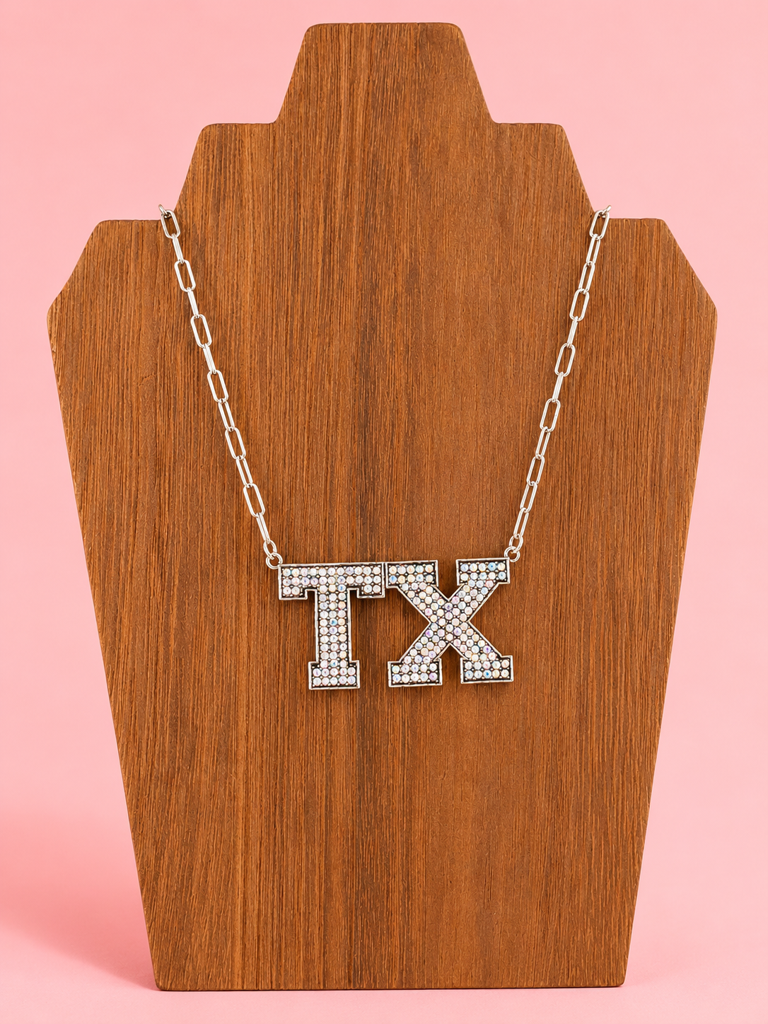 TX AB Rhinestone Necklace