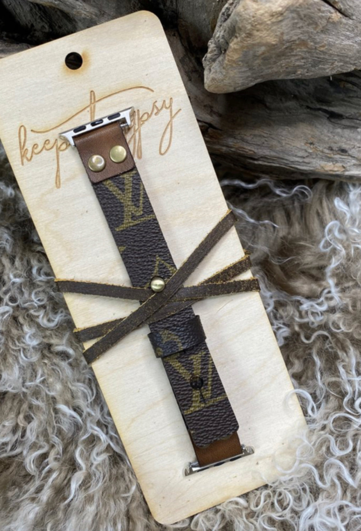 lv iphone watch bands for women