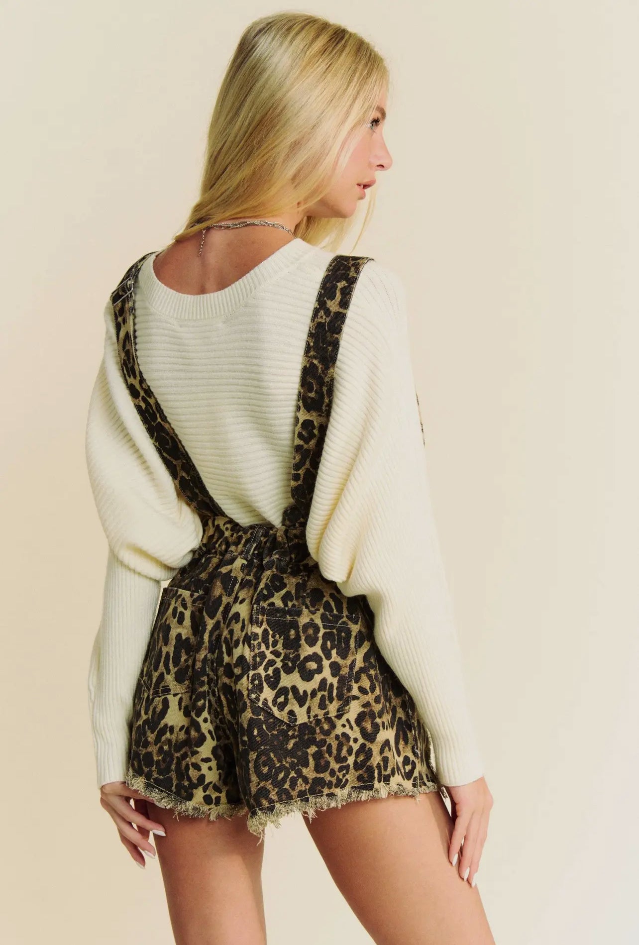 Leopard Overall Romper