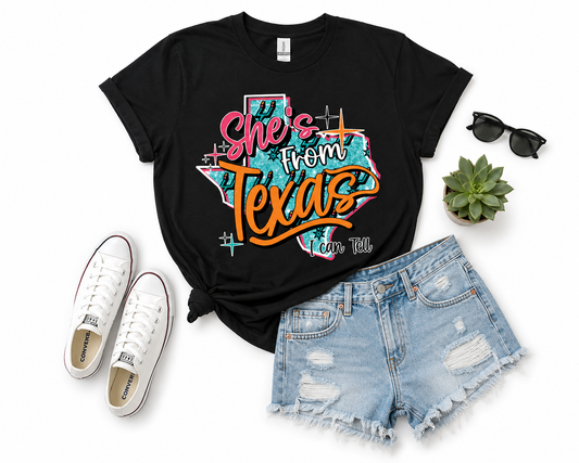 She’s From Texas I Can Tell Spurs Tee