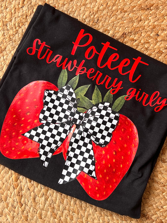 Poteet Strawberry Girly Tee