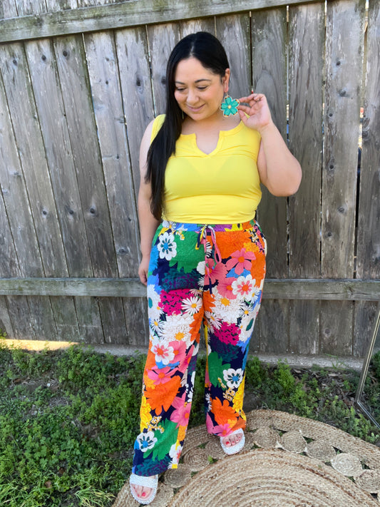 Spring Fling Floral Pants