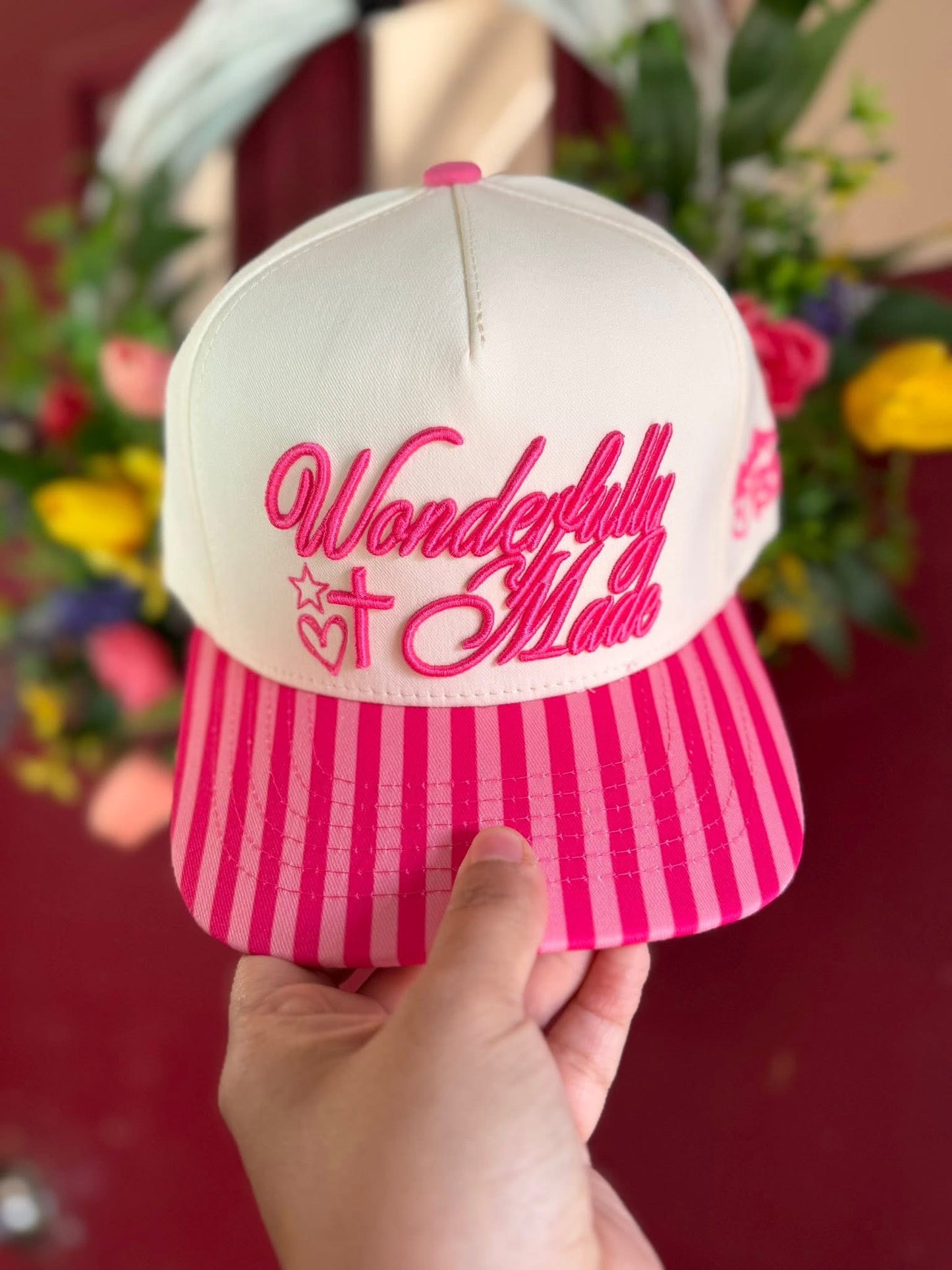 Wonderfully Made Embroidered Trucker