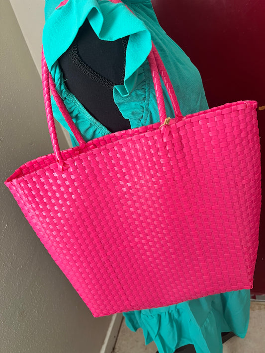 Hot Pink Large Tote