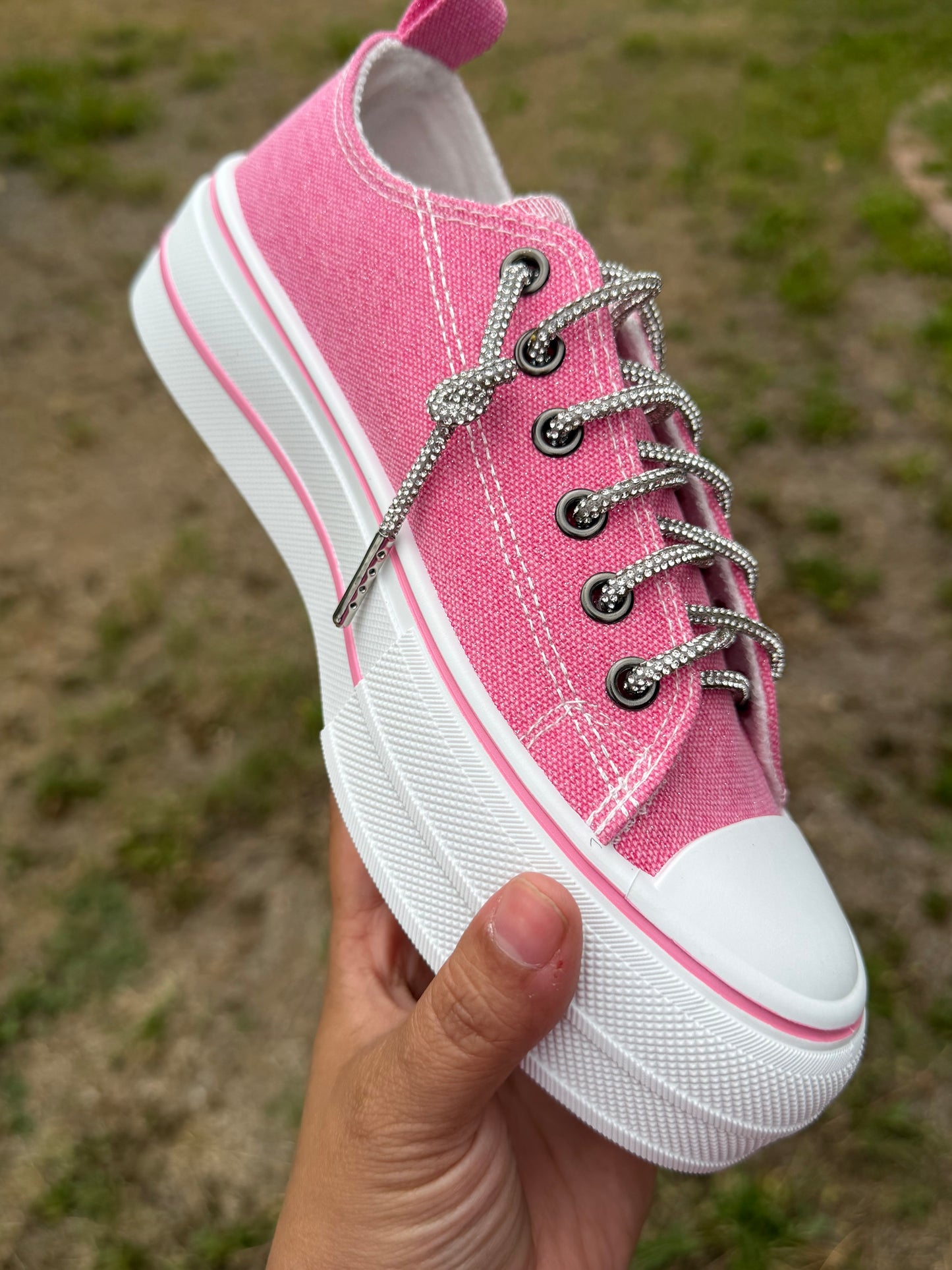 Harmon Sparkle Platform Sneaker - Pink