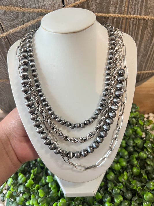 Henley Four Strand Necklace