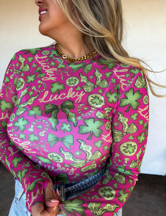 Lucky Mesh Top