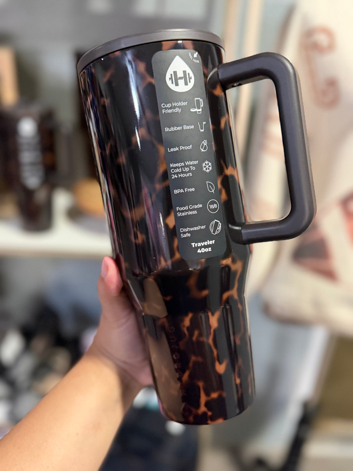 Hydrojug Tortoise Shell Tumbler - 32oz, or 40oz