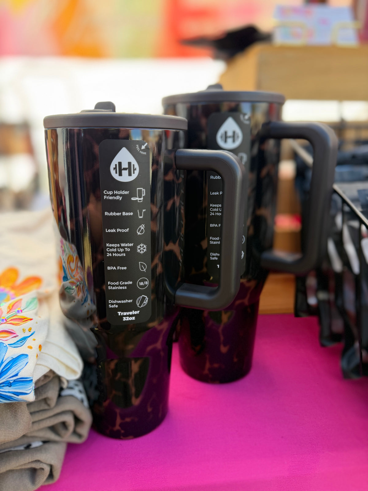 Hydrojug Tortoise Shell Tumbler - 32oz, or 40oz