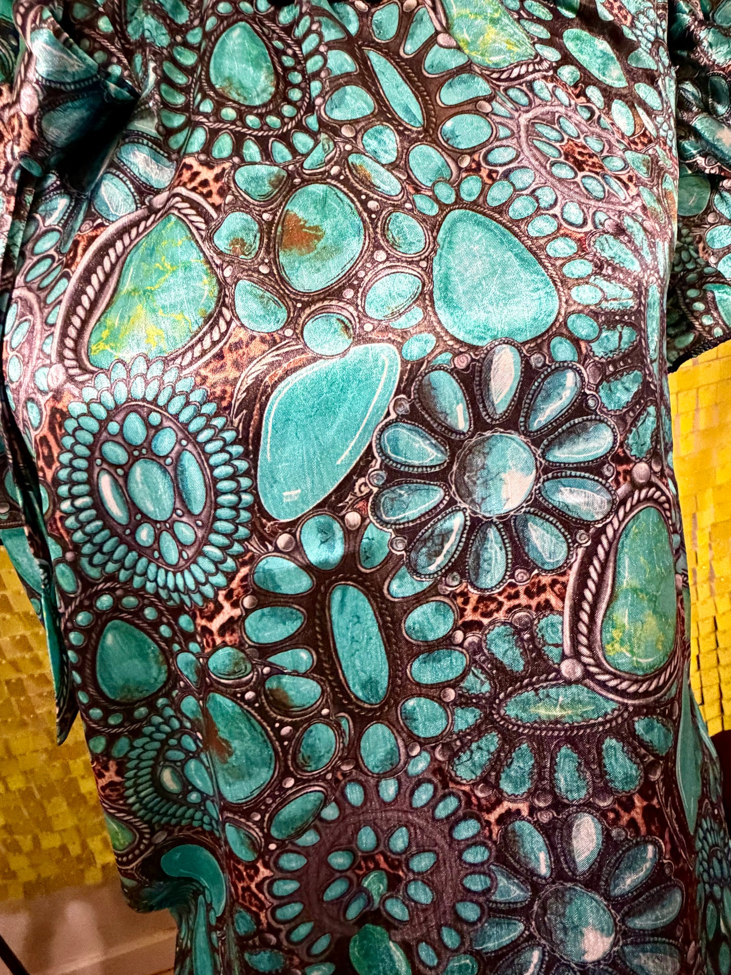 Wild Charm Turquoise Top