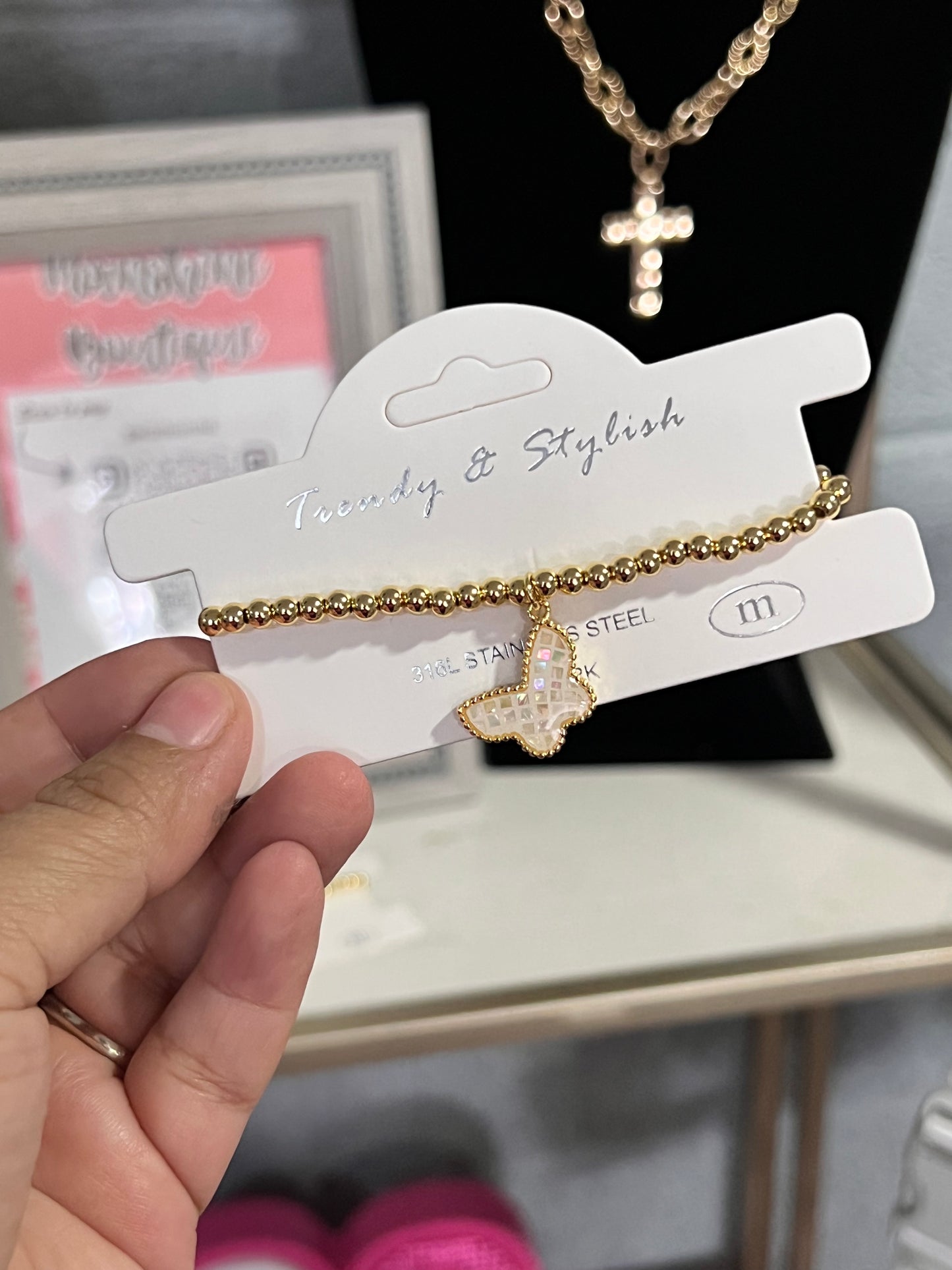 Tarnish Free Stainless Steel Stretch Bracelet