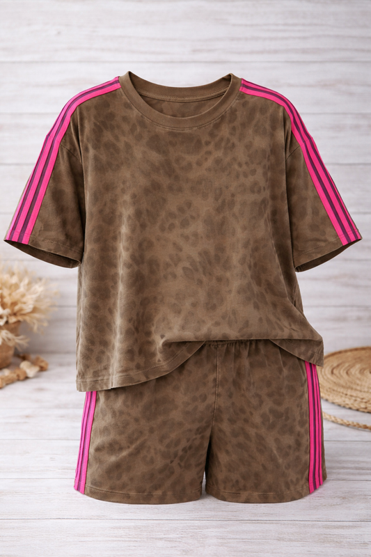 Leopard Short Set