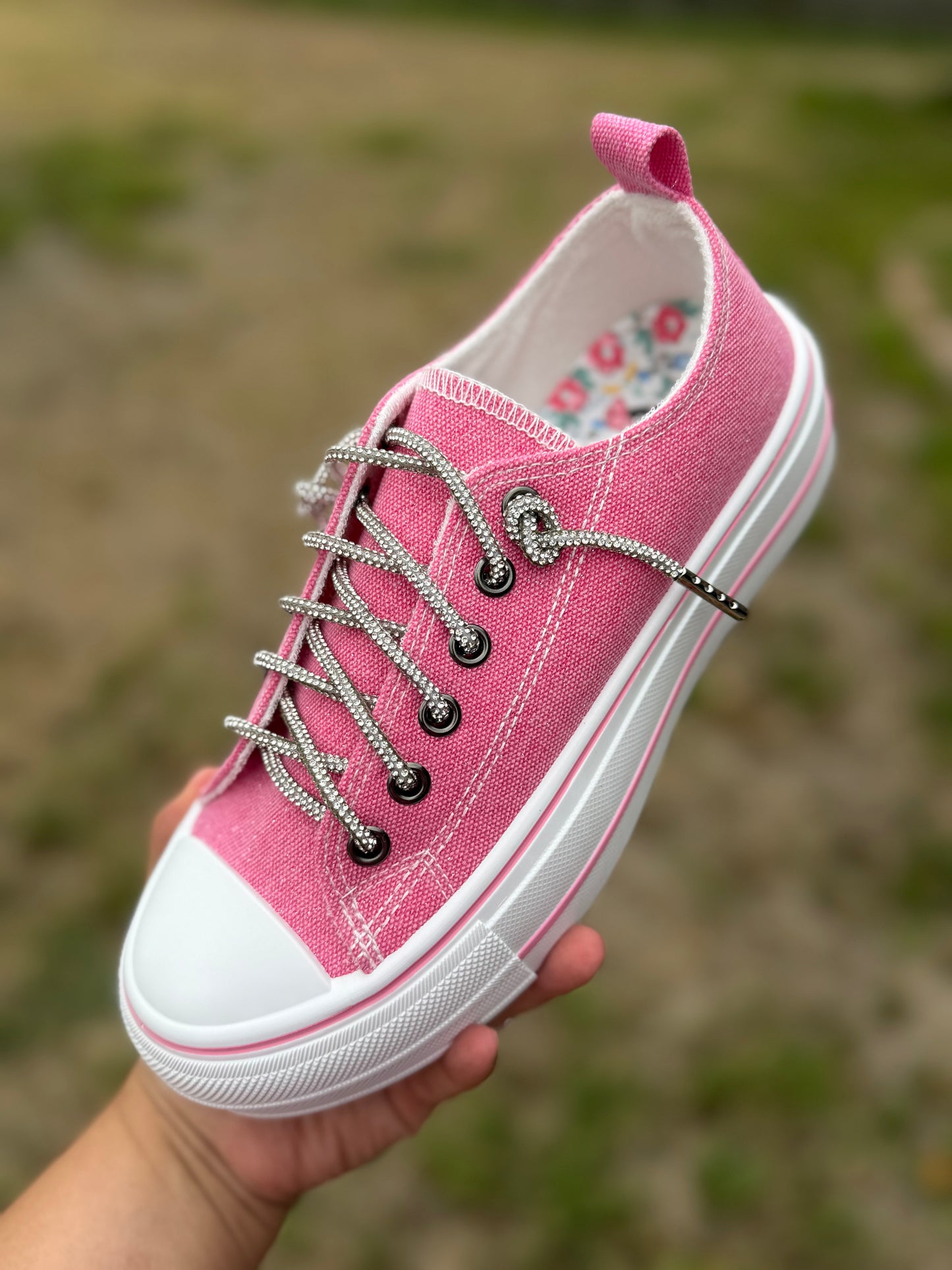 Harmon Sparkle Platform Sneaker - Pink