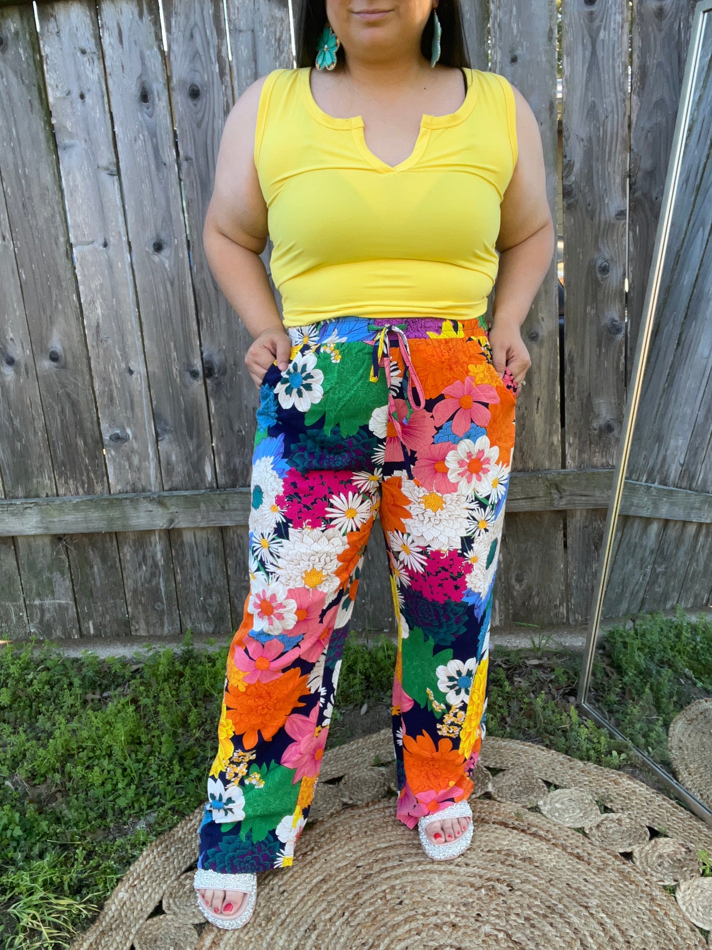 Spring Fling Floral Pants