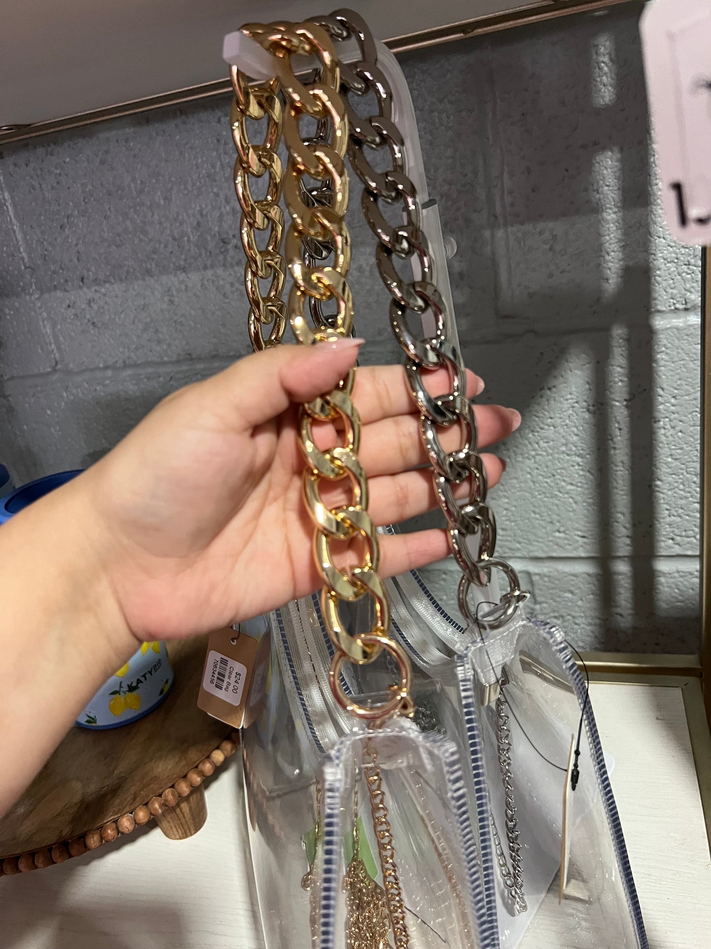 Clear Statement Stadium Bag