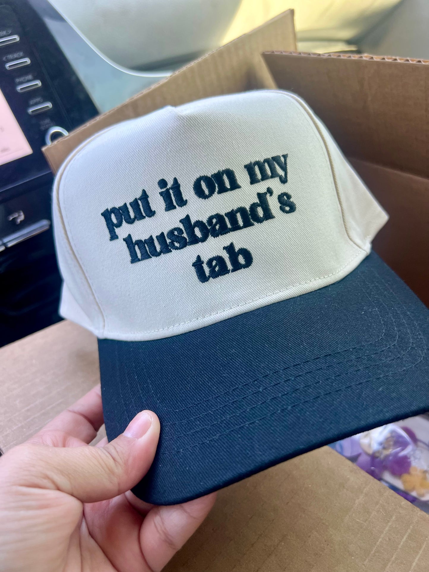 Put It On My Husbands Tab C.C. Brand Trucker Hat
