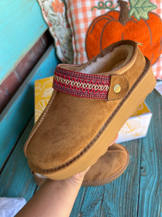 Yellowbox Platform Magda Shoes - Chestnut