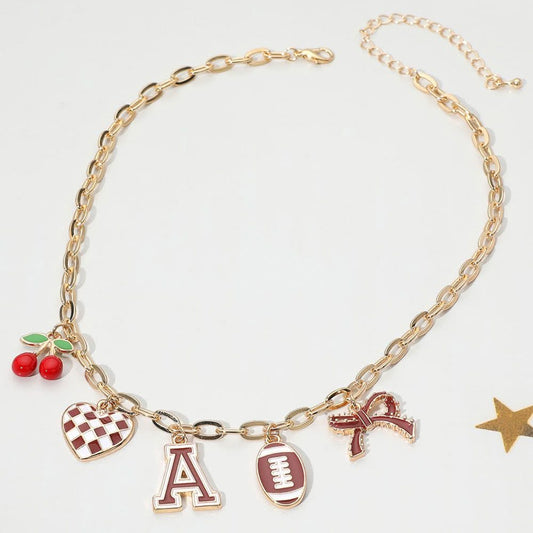Football Charm Necklace