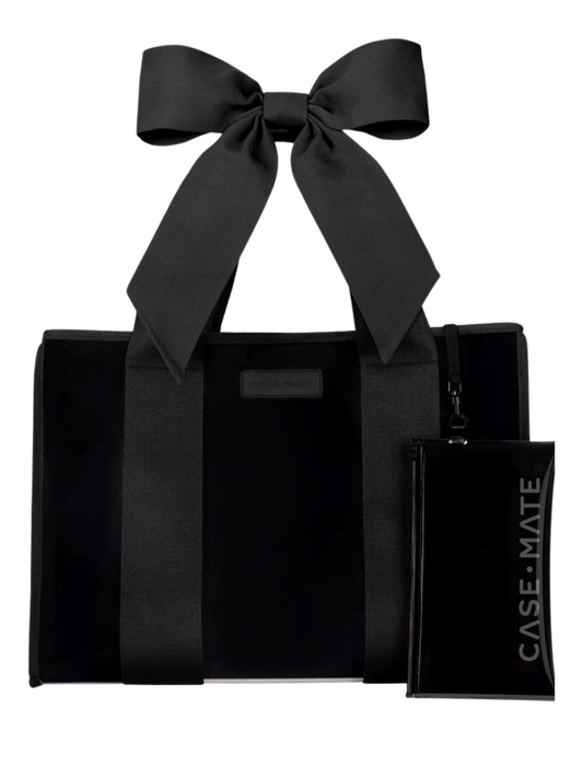 Casemate Midnight Black Jelly Bow Tote