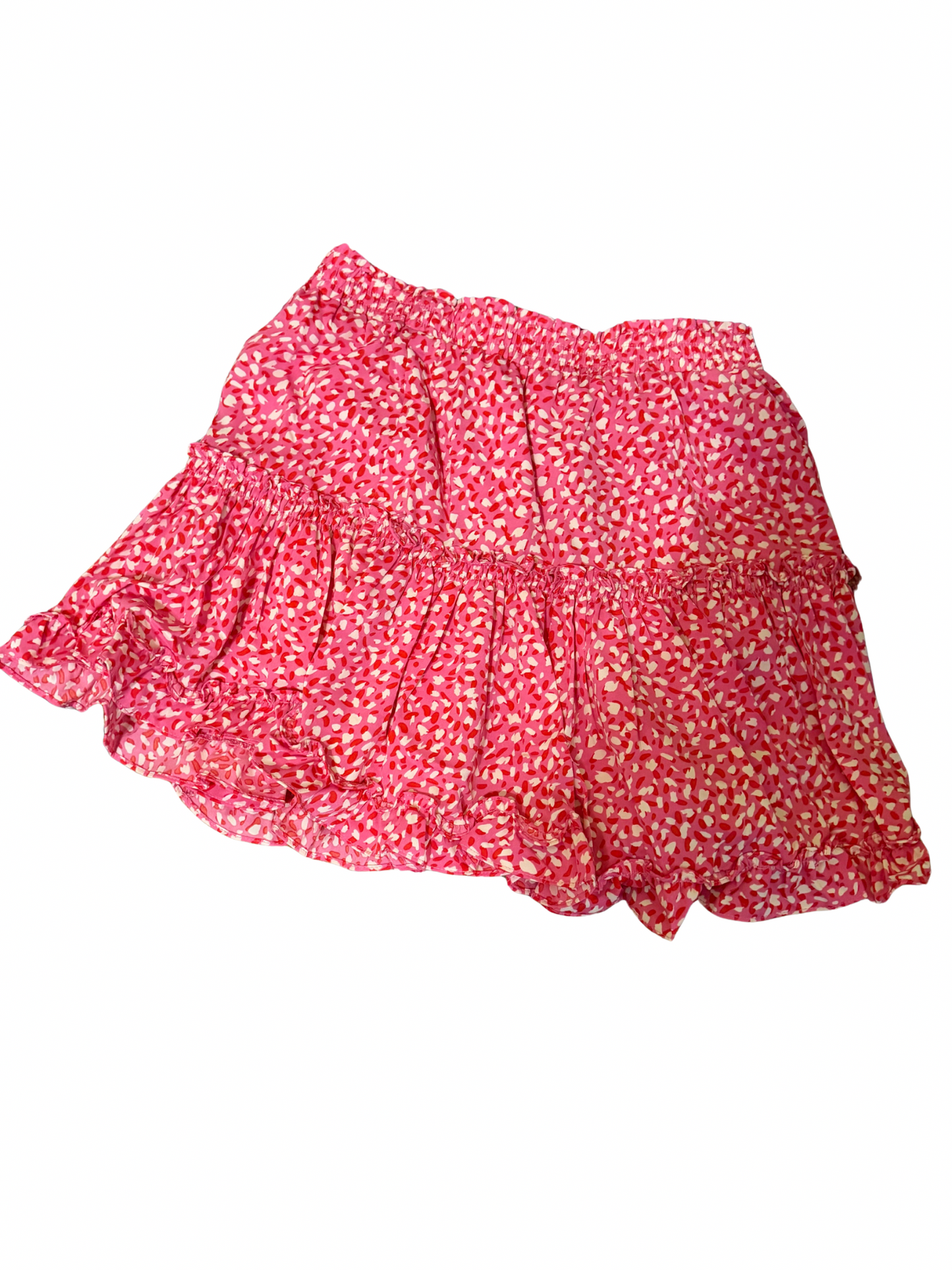 Rose Confetti Ruffle Skirt