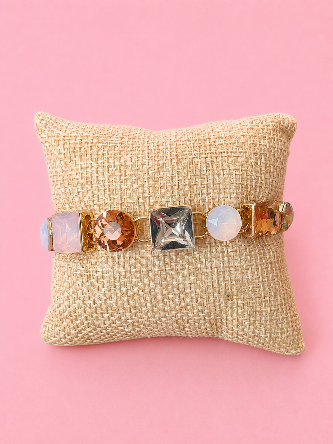 Pink Champagne Toggle Bracelet