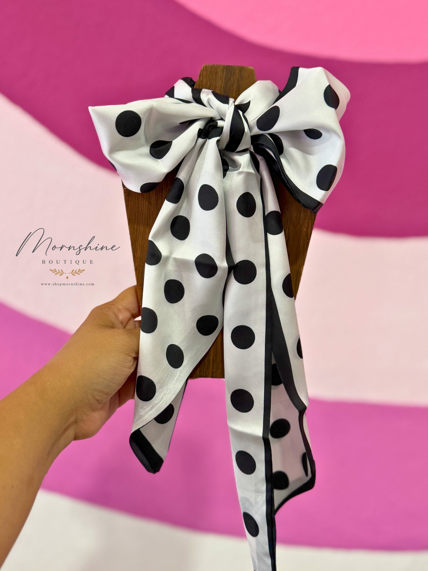 Polka Dot Silk Scarf