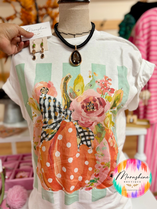 Bling Pumpkin Patch Tee